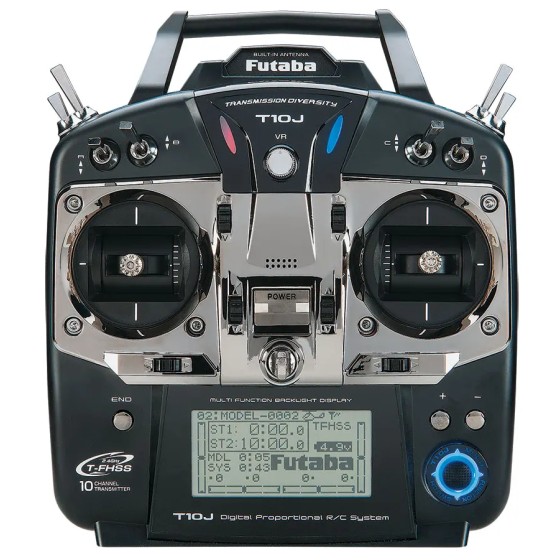 Émetteur futaba 2.4G 10J T10J 10ch avec récepteur R3008SB pour avion hélicoptère rc